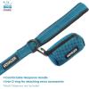 imageVoyager Stepin Plush Dog Harness  Soft Plush Step in Vest Harness and Reflective Dog 5 ft Leash Combo with Neoprene Handle for Small and Medium Dogs by Best Pet Supplies Set Black Plush SHarness Leash Set Turquoise Plush