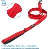 imageVoyager Stepin Plush Dog Harness  Soft Plush Step in Vest Harness and Reflective Dog 5 ft Leash Combo with Neoprene Handle for Small and Medium Dogs by Best Pet Supplies Set Black Plush SHarness Leash Set Red Corduroy