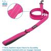 imageVoyager Stepin Plush Dog Harness  Soft Plush Step in Vest Harness and Reflective Dog 5 ft Leash Combo with Neoprene Handle for Small and Medium Dogs by Best Pet Supplies Set Black Plush SHarness Leash Set Red Rose Plush