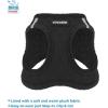 imageVoyager Stepin Plush Dog Harness  Soft Plush Step in Vest Harness and Reflective Dog 5 ft Leash Combo with Neoprene Handle for Small and Medium Dogs by Best Pet Supplies Set Black Plush SHarness Leash Set Black Plush