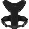 imageAir Frontier Mesh Dog Harness with and Reflective Dog Leash Set Reflective Stitching and Lightweight Breathable NoPull Design Adjustable Neck and Chest Straps for Small to Large Breeds  BUW MHarness Black Mesh