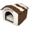imageBest Pet Supplies Dog Pet Booster Seat Dog Car Seats for Small Dogs ampamp Medium Dogs Soft Plush Cushion with Comfortable Bedding Secure Straps and Tall Pillow BlacBeige w Brown Stripes