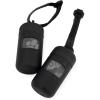 imageBest Pet Supplies Dog Poop Bag Holder Leash Attachment with 30 Bags Reusable Dispenser for Travel Walking Park and Outdoor Use Durable with ClipOn  Fuchsia Pack of 2Black Plastic