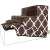 Brown Lattice Print