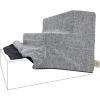 imageBest Pet Supplies Foam Pet Steps Cover for Small Dogs and Cats Portable Ramp Stairs for Couch Sofa and High Bed Climbing Cover Only  Sand 5Step H 225quot Cover OnlyAsh Gray Linen