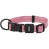 imageBest Pet Supplies Reflective Dog Collar with Adjustable Length HeavyDuty Buckle and Strong Leash DRing Training Walking Jogging Accessory for Small Medium and Large Breeds  Baby Blue MCollar Pink