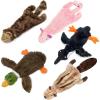 imageBest Pet Supplies Tough Dog Toys for Aggressive Chewers  Squeaky Dog Toys NonToxic Spiky Ball for Dental Health Interactive Toy Orange L35quotDuck  Deer  Monkey  Pig  Squirrel