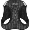 imageVoyager StepIn Air Dog Harness  All Weather Mesh Reflective No Pull Harness for Small Medium Dogs Cats  Secure with Hook ampamp Loop Fastener Buckle Double DRings  RedBlack Trim LHarness Gray 2Tone