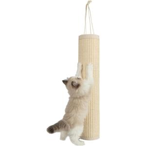 imageBest Pet Supplies Corrugated Cardboard Cat Scratcher Refill Pads Lounger and Fun Interactive Scratching Boards Claw Safe Durable Natural Recycled Materials Supports Active Play  DropletLog Cream