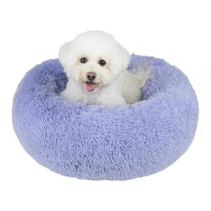 imageBest Pet Supplies Dog Pet Booster Seat Dog Car Seats for Small Dogs ampamp Medium Dogs Soft Plush Cushion with Comfortable Bedding Secure Straps and Tall Pillow BlacCalming Bed Lavender