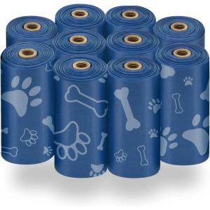 imageBest Pet Supplies Dog Poop Bags 150 Bags for Waste Refuse Cleanup Doggy Roll Replacements for Outdoor Puppy Walking and Travel Leak Proof and Tear Resistant Thick Plastic  Pink HeartLoyal Blue
