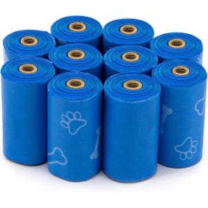 imageBest Pet Supplies Dog Poop Bags 150 Bags for Waste Refuse Cleanup Doggy Roll Replacements for Outdoor Puppy Walking and Travel Leak Proof and Tear Resistant Thick Plastic  Pink HeartBlue Unscented