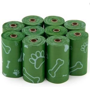 imageBest Pet Supplies Dog Poop Bags 150 Bags for Waste Refuse Cleanup Doggy Roll Replacements for Outdoor Puppy Walking and Travel Leak Proof and Tear Resistant Thick Plastic  Pink HeartGreen Unscented