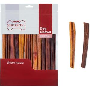 imageBest Pet Supplies GigaBite 6 Inch Bully Skin Spiral Sticks 1 Pound Beef Pizzle Dog Treat6 Regular