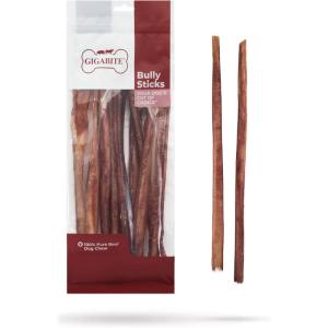 imageBest Pet Supplies GigaBite 6 Inch Bully Skin Spiral Sticks 1 Pound Beef Pizzle Dog TreatHalfCut 12Inch