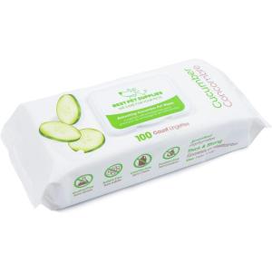 imageBest Pet Supplies Pet Wipes for Dogs  Dog Wipes Cleaning Deodorizing for Coats Ears Paws  Refreshing Cucumber 100 CountRefreshing Cucumber
