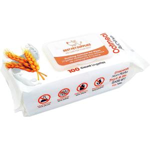 imageBest Pet Supplies Pet Wipes for Dogs  Dog Wipes Cleaning Deodorizing for Coats Ears Paws  Refreshing Cucumber 100 CountSoothing Oatmeal