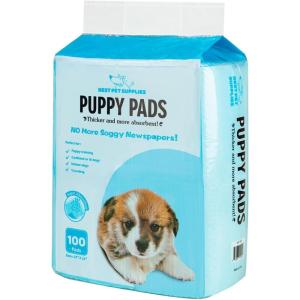 imageBest Pet Supplies Puppy Pads  Disposable Dog Training Potty Super Absorbent Baby Blue Puppy Pee Pads for Dogs 300 CountBaby Blue