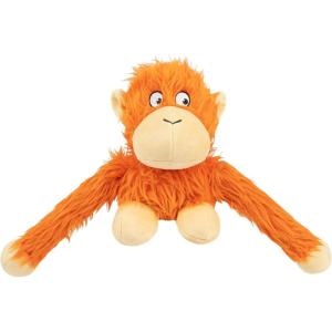 imageBest Pet Supplies Tough Dog Toys for Aggressive Chewers  Squeaky Dog Toys NonToxic Spiky Ball for Dental Health Interactive Toy Orange L35quotOHugAtan Orange