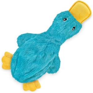 imageBest Pet Supplies Tough Dog Toys for Aggressive Chewers  Squeaky Dog Toys NonToxic Spiky Ball for Dental Health Interactive Toy Pack of 2 Blue Orange M25quotaCrinkle Duck Turquoise