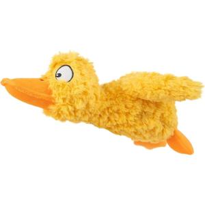 imageBest Pet Supplies Tough Dog Toys for Aggressive Chewers  Squeaky Dog Toys NonToxic Spiky Ball for Dental Health Interactive Toy Pack of 2 Blue Orange M25quotDucky Doodle Yellow