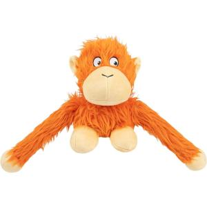 imageBest Pet Supplies Tough Dog Toys for Aggressive Chewers  Squeaky Dog Toys NonToxic Spiky Ball for Dental Health Interactive Toy Pack of 2 Blue Orange M25quotOHugAtan Orange