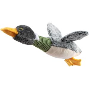 imageBest Pet Supplies Tough Dog Toys for Aggressive Chewers  Squeaky Dog Toys NonToxic Spiky Ball for Dental Health Interactive Toy Pack of 2 Blue Orange M25quotMallard Duck Wing Gray