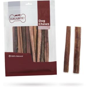 imageGigaBite 6 Inch Bully Sticks 20 Pack  All Natural Free Range Beef Pizzle Dog Treat  by Best Pet Supplies25 Count Pack of 1