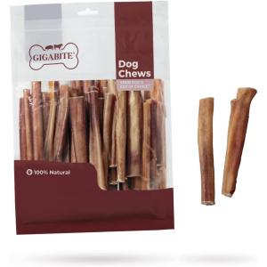 imageGigaBite 6 Inch Bully Sticks 20 Pack  All Natural Free Range Beef Pizzle Dog Treat  by Best Pet Supplies40 Count Pack of 1