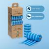 imageBest Pet Supplies Poop Bags for Dogs 50 PostConsumer Recycled Content dog waste bags on rolls fits all poop bag holders for leashes  150 Count Assorted Colors ScentedBlue Strips
