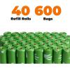 imageBest Pet Supplies Poop Bags for Dogs 50 PostConsumer Recycled Content dog waste bags on rolls fits all poop bag holders for leashes  150 Count Assorted Colors ScentedGRS Green