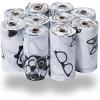 imageBest Pet Supplies Poop Bags for Dogs 50 PostConsumer Recycled Content dog waste bags on rolls fits all poop bag holders for leashes  150 Count Assorted Colors ScentedWhite