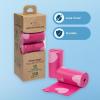 imageBest Pet Supplies Poop Bags for Dogs 50 PostConsumer Recycled Content dog waste bags on rolls fits all poop bag holders for leashes  150 Count Assorted Colors ScentedPink Heart