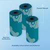 imageBest Pet Supplies Poop Bags for Dogs 50 PostConsumer Recycled Content dog waste bags on rolls fits all poop bag holders for leashes  150 Count Assorted Colors ScentedTurquoise