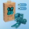 imageBest Pet Supplies Poop Bags for Dogs 50 PostConsumer Recycled Content dog waste bags on rolls fits all poop bag holders for leashes  150 Count Assorted Colors ScentedTurquoise