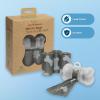 imageBest Pet Supplies Poop Bags for Dogs 50 PostConsumer Recycled Content dog waste bags on rolls fits all poop bag holders for leashes  150 Count Assorted Colors ScentedGray