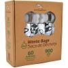 imageBest Pet Supplies Poop Bags for Dogs 50 PostConsumer Recycled Content dog waste bags on rolls fits all poop bag holders for leashes  150 Count Assorted Colors ScentedWhite