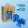 imageBest Pet Supplies Poop Bags for Dogs 50 PostConsumer Recycled Content dog waste bags on rolls fits all poop bag holders for leashes  150 Count Assorted Colors ScentedBlue Unscented