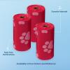 imageBest Pet Supplies Poop Bags for Dogs 50 PostConsumer Recycled Content dog waste bags on rolls fits all poop bag holders for leashes  150 Count Assorted Colors ScentedRed