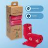 imageBest Pet Supplies Poop Bags for Dogs 50 PostConsumer Recycled Content dog waste bags on rolls fits all poop bag holders for leashes  150 Count Assorted Colors ScentedRed