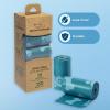 imageBest Pet Supplies Poop Bags for Dogs 50 PostConsumer Recycled Content dog waste bags on rolls fits all poop bag holders for leashes  150 Count Assorted Colors ScentedTurquoise