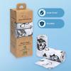 imageBest Pet Supplies Poop Bags for Dogs 50 PostConsumer Recycled Content dog waste bags on rolls fits all poop bag holders for leashes  150 Count Assorted Colors ScentedWhite
