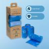imageBest Pet Supplies Poop Bags for Dogs 50 PostConsumer Recycled Content dog waste bags on rolls fits all poop bag holders for leashes  150 Count Assorted Colors ScentedBlue Unscented