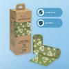 imageBest Pet Supplies Poop Bags for Dogs 50 PostConsumer Recycled Content dog waste bags on rolls fits all poop bag holders for leashes  150 Count Assorted Colors ScentedGreen with Poop Emoji
