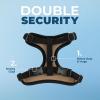 imageVoyager Stepin Lock Adjustable Cat Harness w Cat Leash Combo Set with Neoprene Handle 5ft  Supports Small Medium and Large Breed Cats by Best Pet Supplies  ArmyBlack Trim SArmy 327