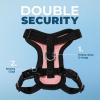 imageVoyager Stepin Lock Adjustable Cat Harness w Cat Leash Combo Set with Neoprene Handle 5ft  Supports Small Medium and Large Breed Cats by Best Pet Supplies  ArmyBlack Trim SHarness Leash Set PinkBlack Trim