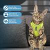 imageVoyager Stepin Lock Adjustable Cat Harness w Cat Leash Combo Set with Neoprene Handle 5ft  Supports Small Medium and Large Breed Cats by Best Pet Supplies  ArmyBlack Trim SLime 327