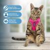 imageVoyager Stepin Lock Adjustable Cat Harness w Cat Leash Combo Set with Neoprene Handle 5ft  Supports Small Medium and Large Breed Cats by Best Pet Supplies  ArmyBlack Trim SFuchsia 327