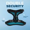 imageVoyager Stepin Lock Adjustable Cat Harness w Cat Leash Combo Set with Neoprene Handle 5ft  Supports Small Medium and Large Breed Cats by Best Pet Supplies  ArmyBlack Trim SBlack TrimTurquoise 327