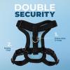 imageVoyager Stepin Lock Adjustable Cat Harness w Cat Leash Combo Set with Neoprene Handle 5ft  Supports Small Medium and Large Breed Cats by Best Pet Supplies  ArmyBlack Trim SHarness Leash Set Baby BlueBlack Trim